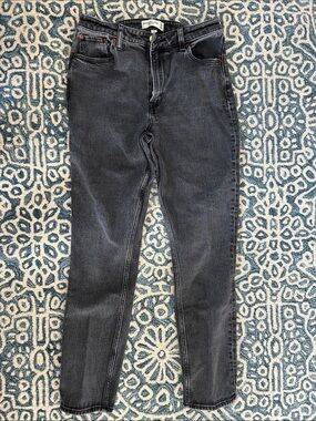 Abercrombie & Fitch Black Washed Straight Jeans